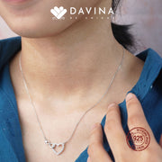 DAVINA Ladies Amore Necklace Silver Color S925