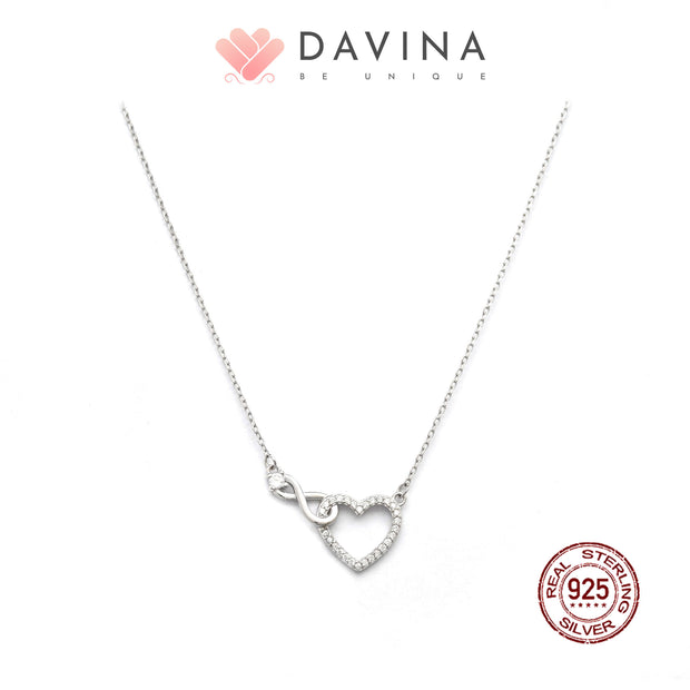 DAVINA Ladies Amore Necklace Silver Color S925