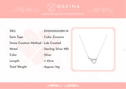 DAVINA Ladies Amore Necklace Silver Color S925
