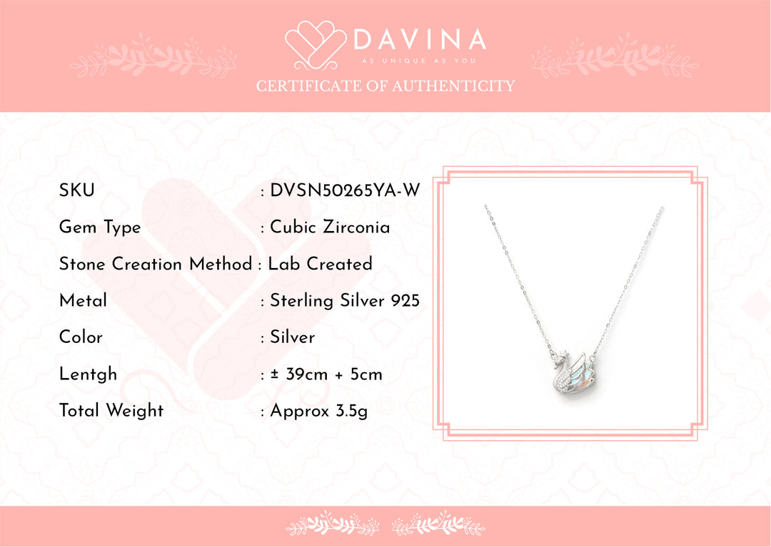 Davina Ladies Queena Necklace Sterling Silver 925