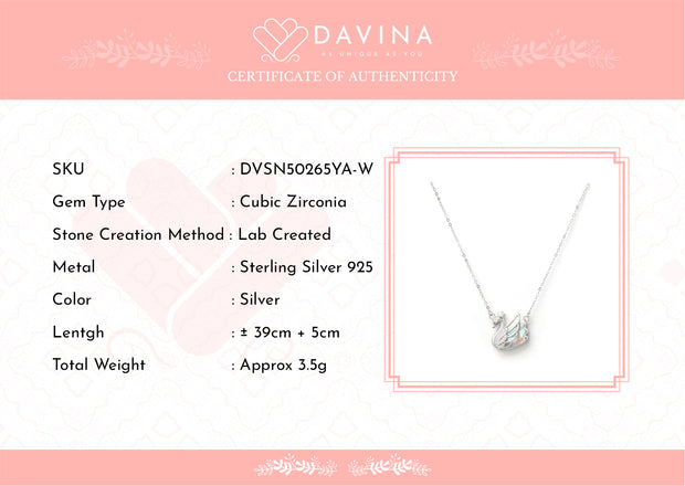 Davina Ladies Queena Necklace Sterling Silver 925