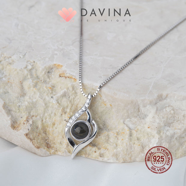 DAVINA Ladies Seline Necklace Sterling Silver 925