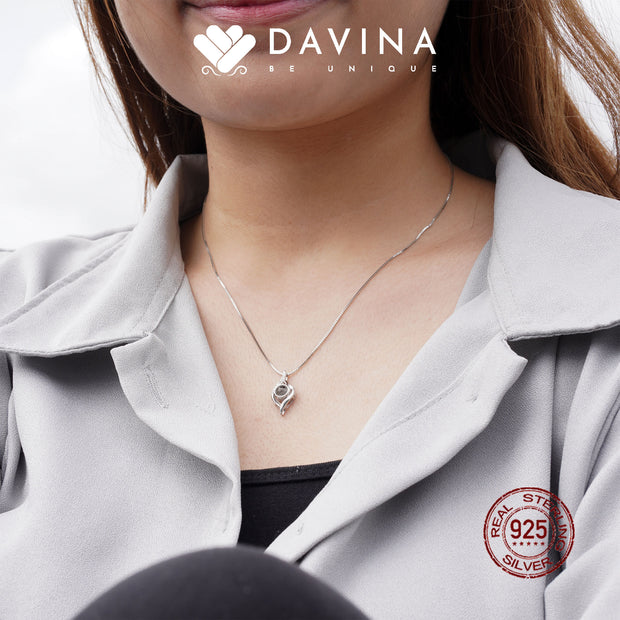 DAVINA Ladies Celine Necklace Silver Color S925