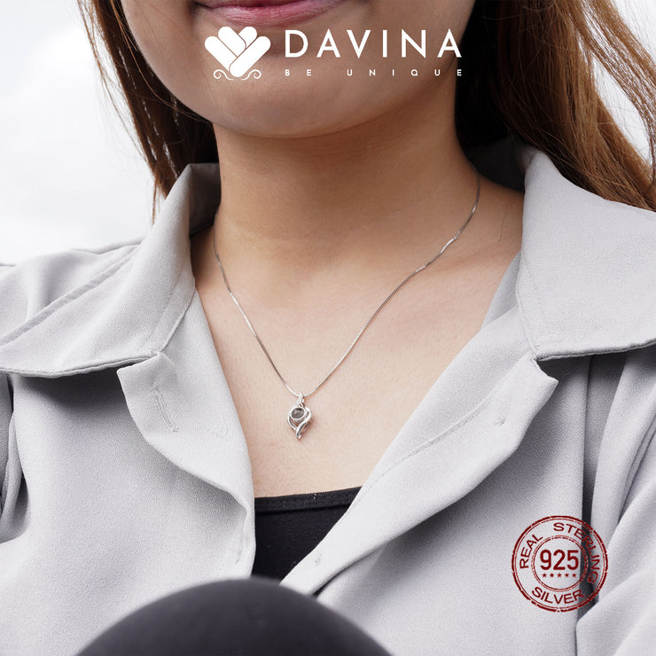 DAVINA Ladies Seline Necklace Sterling Silver 925