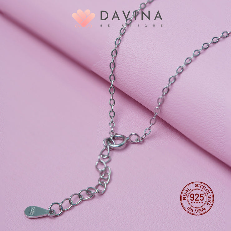 DAVINA Ladies Sweetheart Necklace Sterling Silver 925