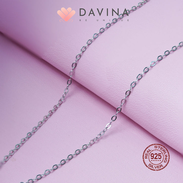 DAVINA Ladies Sweetheart Necklace Sterling Silver 925