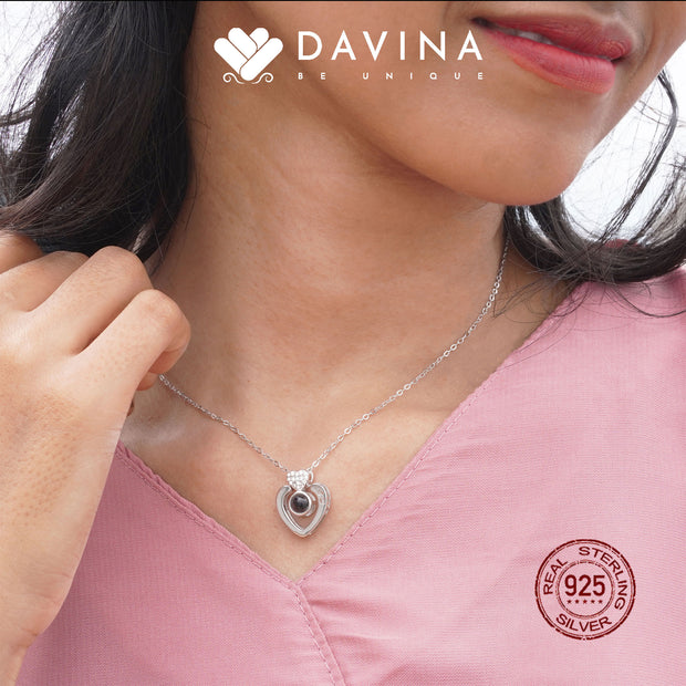 DAVINA Ladies Sweetheart Necklace Sterling Silver 925