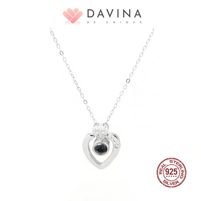 DAVINA Ladies Sweetheart Necklace Sterling Silver 925