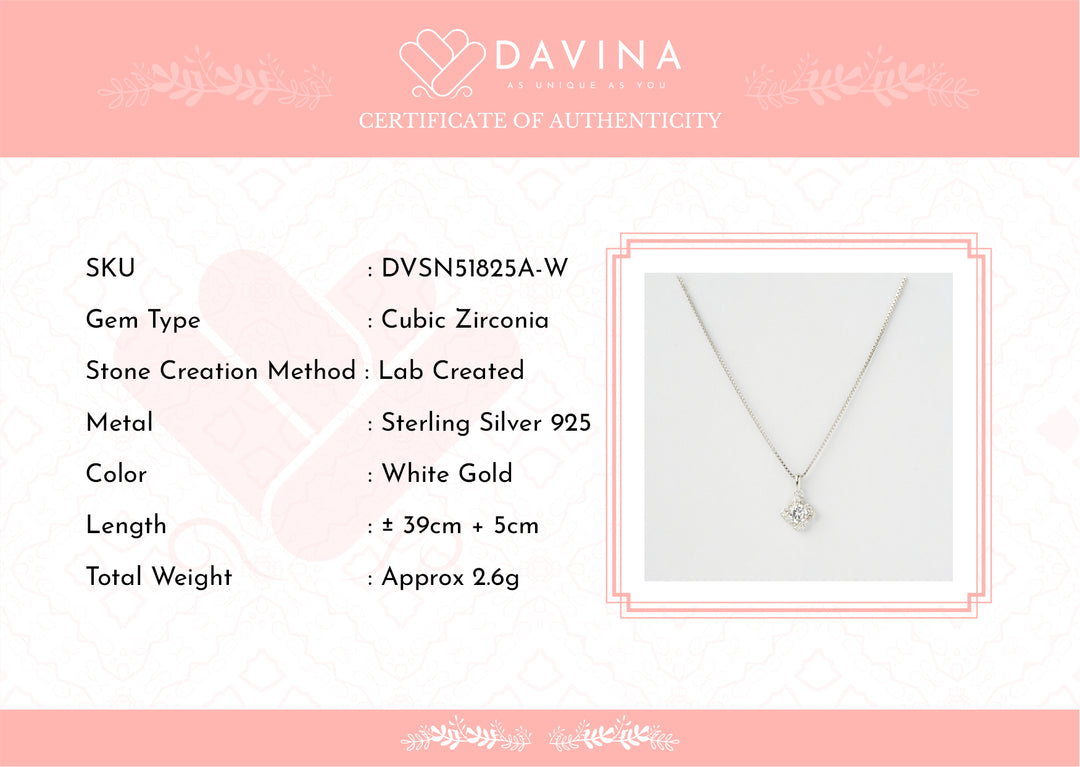 Davina Ladies Evie Necklace Sterling Silver 925