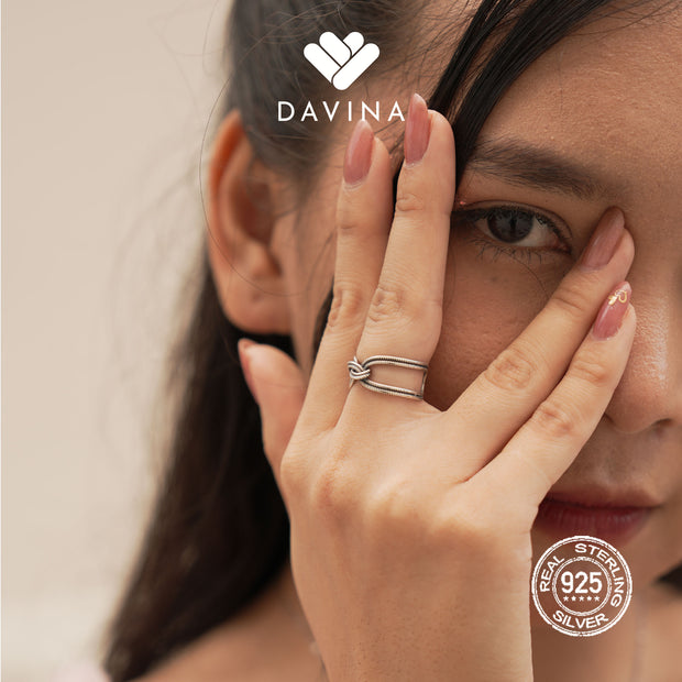 DAVINA Ladies Diella Ring Sterling Silver 925