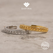 DAVINA Ladies Gerins Ring Gold Color Sterling Silver 925