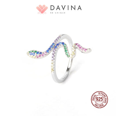 DAVINA Ladies Snackie Ring Sterling Silver 925