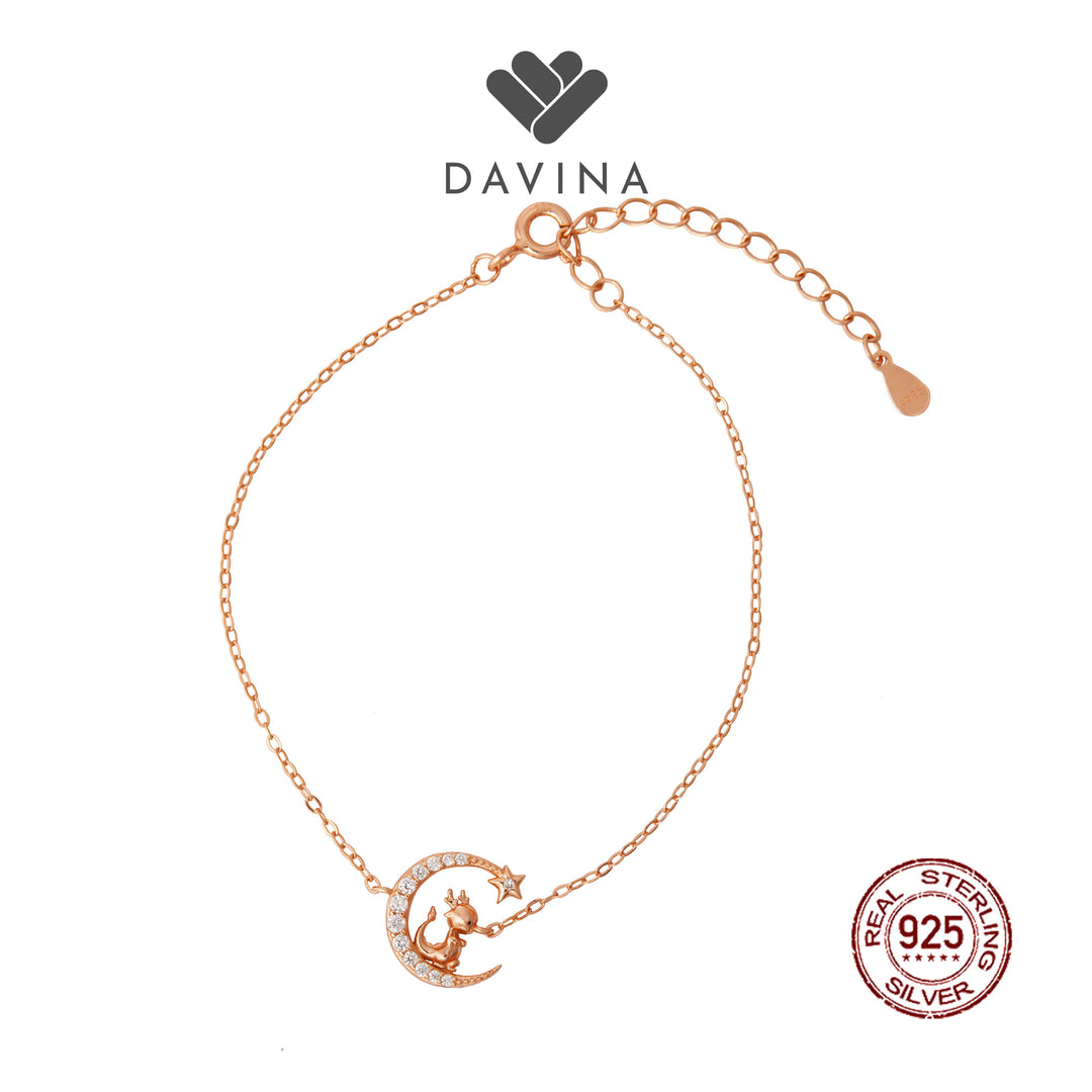 DAVINA Ladies Chinese Zodiac Bracelet Rose Gold Color  Sterling Silver 925