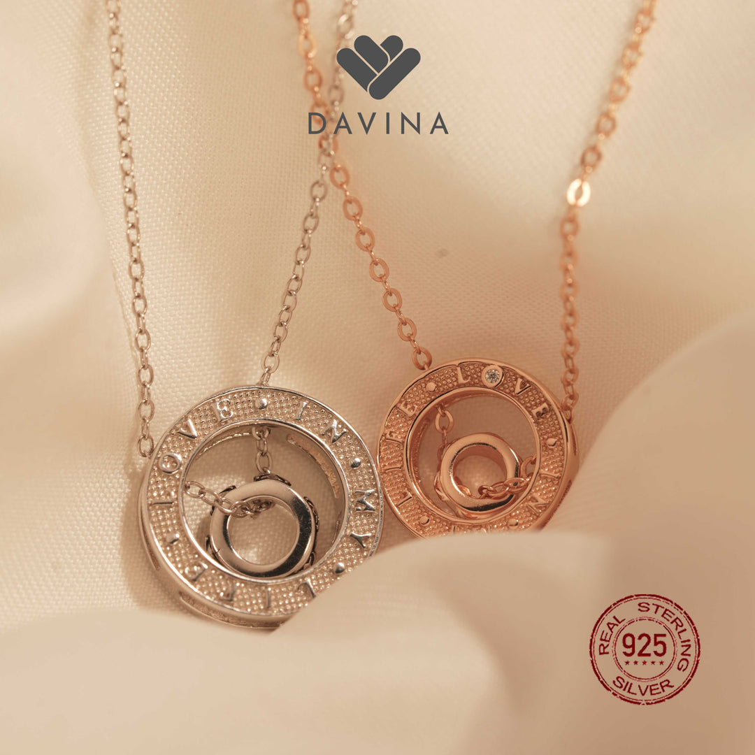 DAVINA Ladies Madelyn Necklace Sterling Silver 925