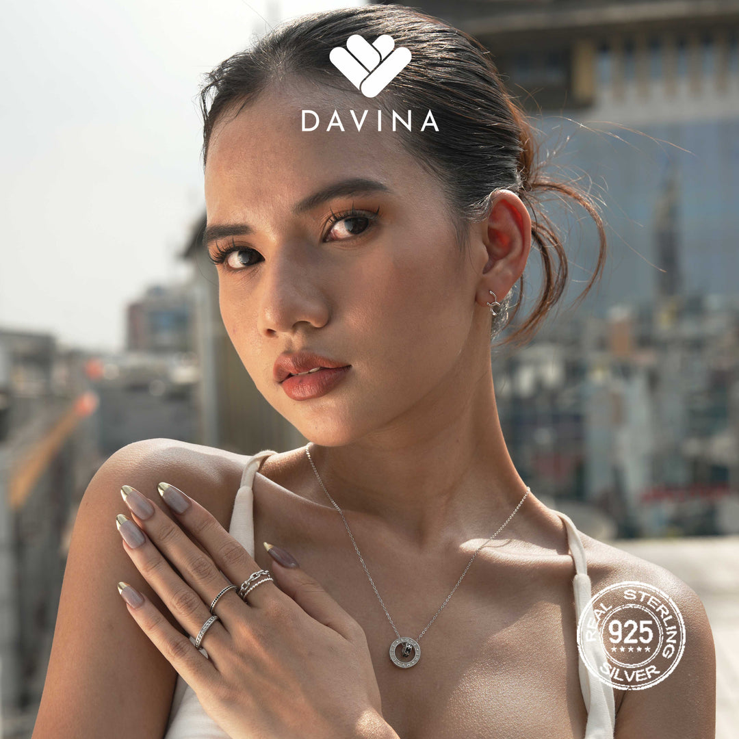 DAVINA Ladies Madelyn Necklace Sterling Silver 925