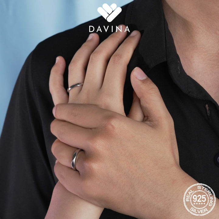 DAVINA Couple Cellos Clerines Rings Sterling Silver 925