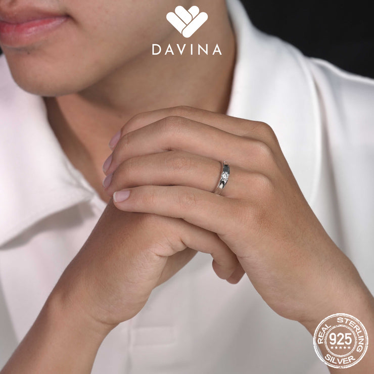 DAVINA Men Mario Ring Sterling Silver 925