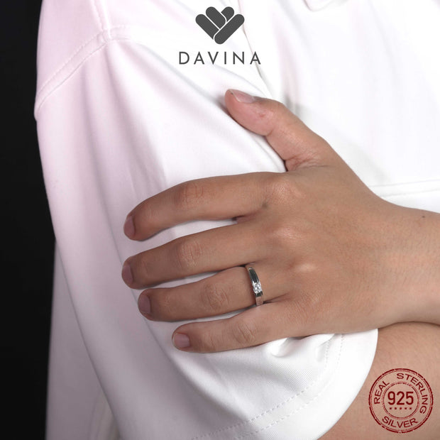 DAVINA Men Mario Ring Sterling Silver 925