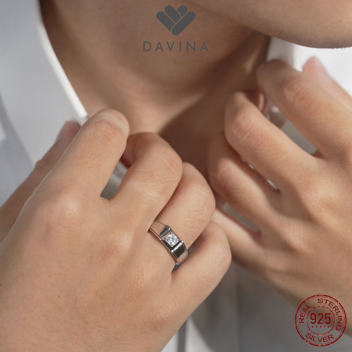 DAVINA Men James Ring Sterling Silver 925