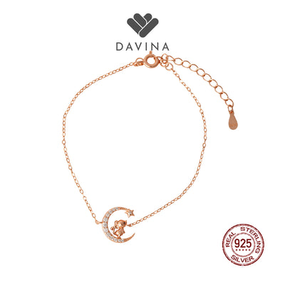 DAVINA Ladies Chinese Zodiac Bracelet Rose Gold Color  Sterling Silver 925