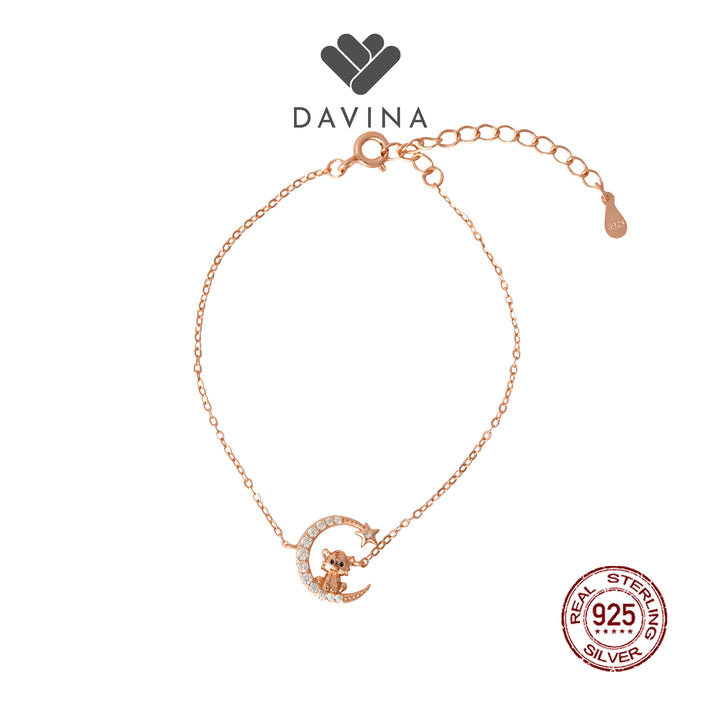 DAVINA Ladies Chinese Zodiac Bracelet Rose Gold Color  Sterling Silver 925