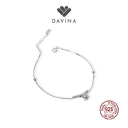 DAVINA Ladies Ellen Anklet Sterling Silver 925