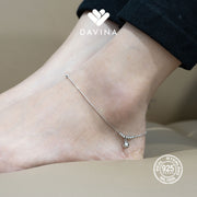 DAVINA Ladies Ellen Anklet Sterling Silver 925