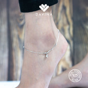 DAVINA Ladies Ellen Anklet Sterling Silver 925