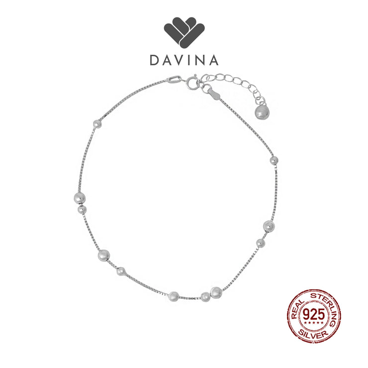 DAVINA Ladies Dessy Anklet Sterling Silver 925