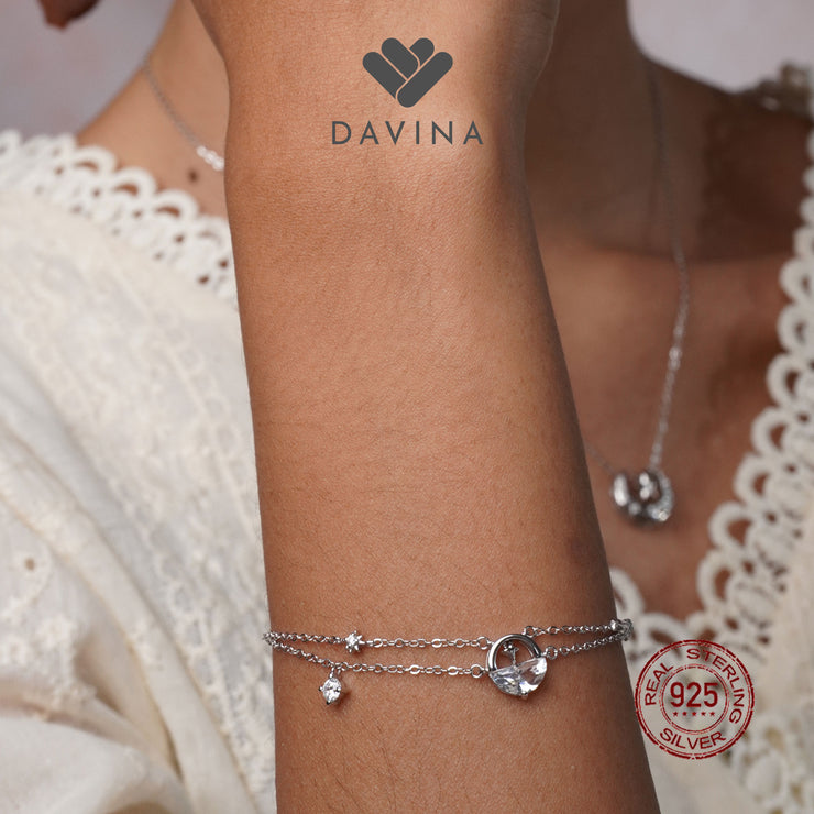 DAVINA Ladies Ginella Bracelet Sterling Silver 925