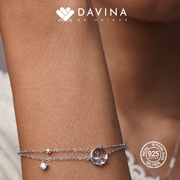 DAVINA Ladies Ginella Bracelet Sterling Silver 925