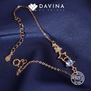 DAVINA Ladies Estrella Bracelet Rose Gold Color Sterling Silver 925