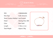 DAVINA Ladies Estrella Bracelet Rose Gold Plated Sterling Silver 925