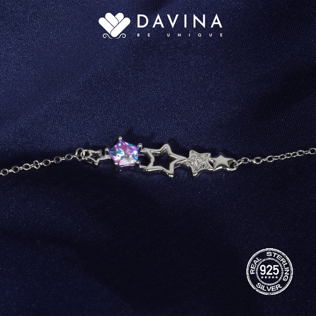 DAVINA Ladies Estrella Bracelet Silver Color Sterling Silver 925