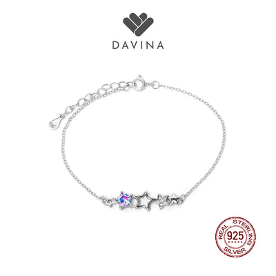 DAVINA Ladies Estrella Bracelet Silver Color Sterling Silver 925