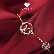 DAVINA Ladies Renita Bracelet Rose Gold Color Sterling Silver 925