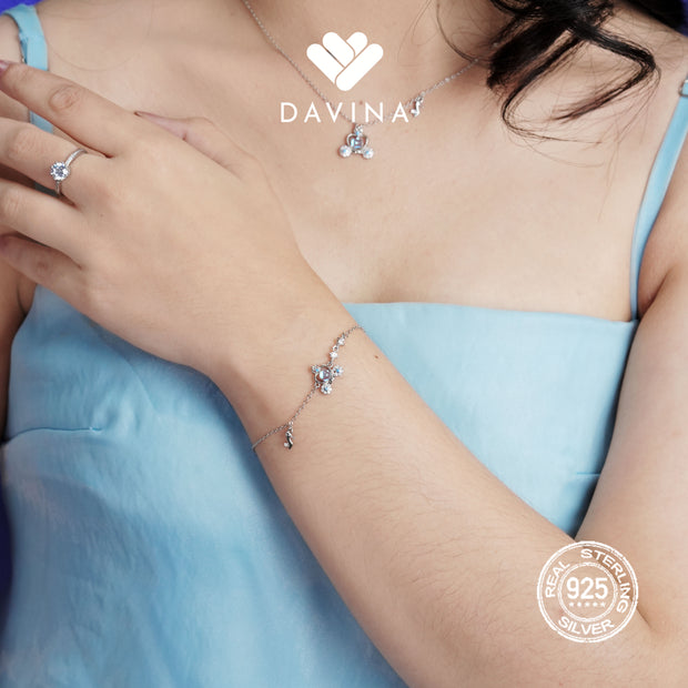 DAVINA Ladies Cindercela Bracelet Sterling Silver 925