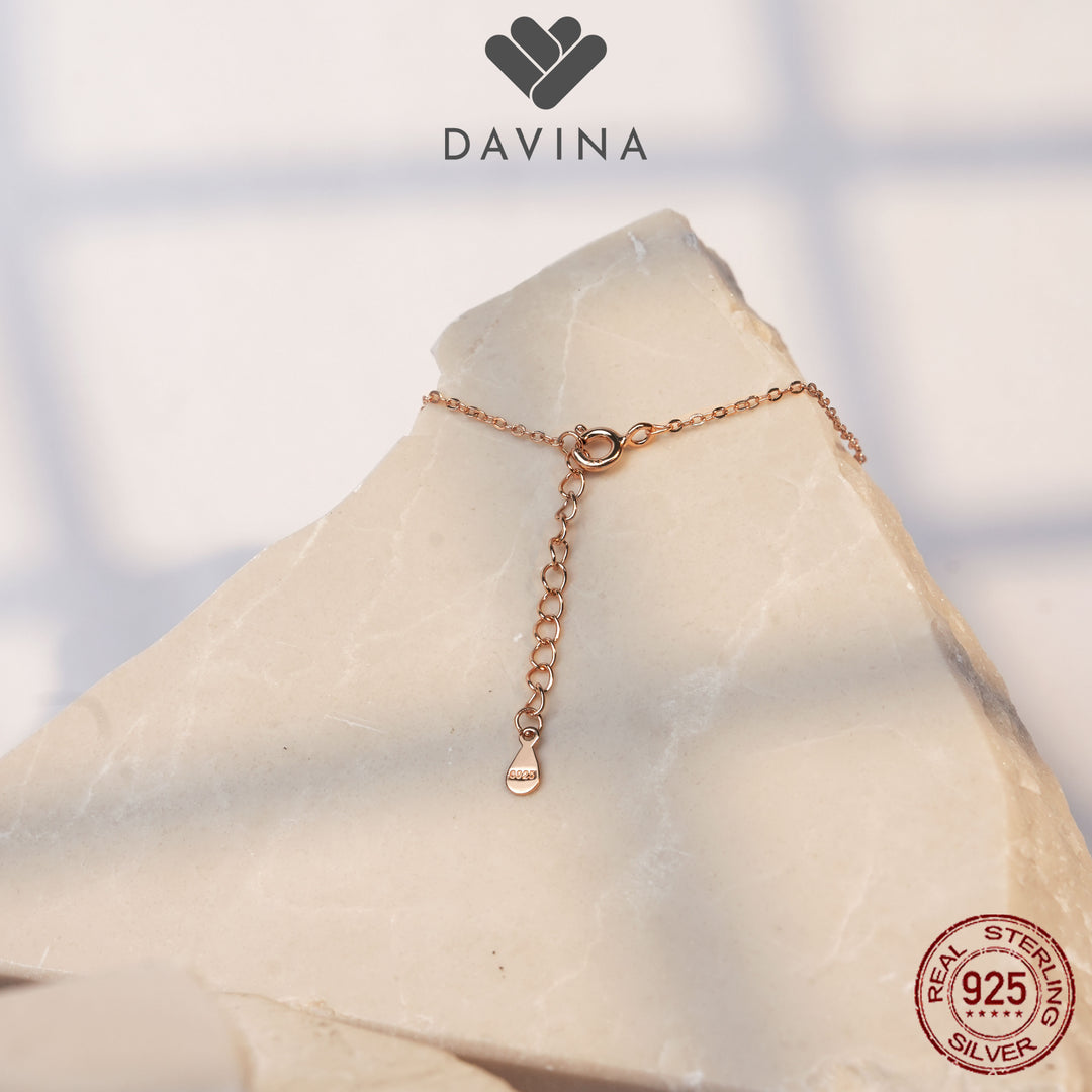 DAVINA Ladies Kairin Bracelet Rose Gold Color Sterling Silver 925