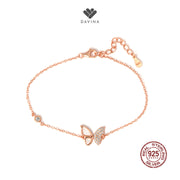 DAVINA Ladies Mariposa Bracelet Rose Gold Plated Sterling Silver 925