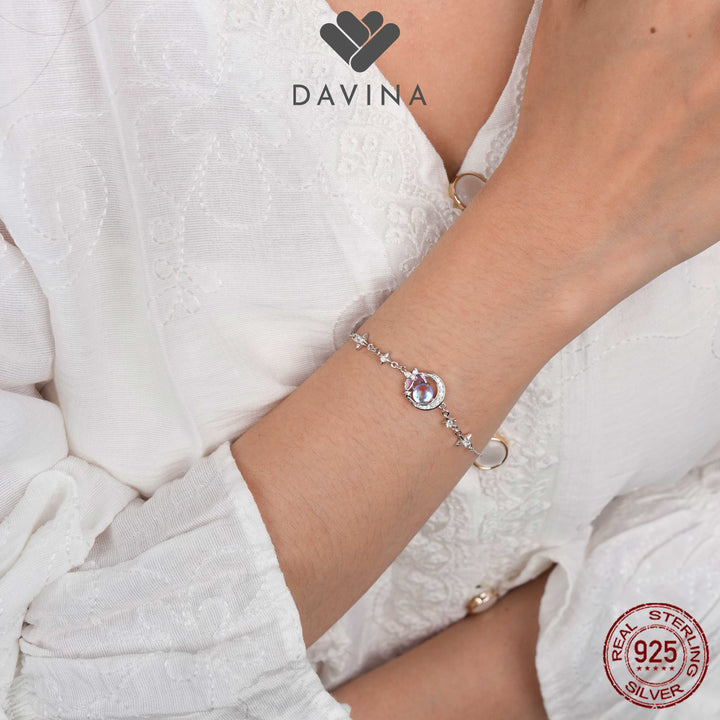 DAVINA Ladies Moonlight Bracelet Sterling Silver 925