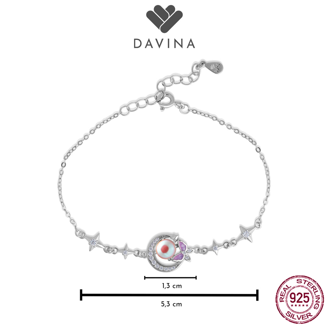DAVINA Ladies Moonlight Bracelet Sterling Silver 925