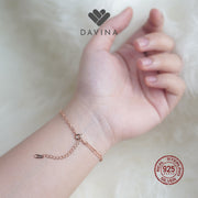 DAVINA Ladies Camilo Bracelet Rose Gold Plated Sterling Silver 925