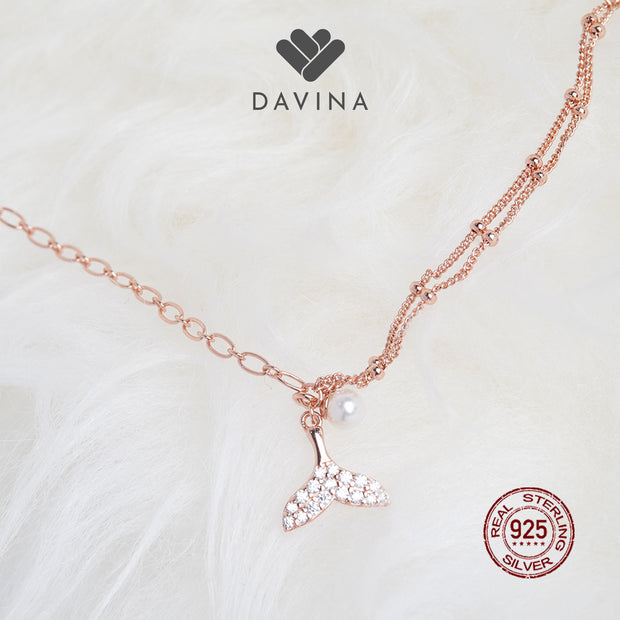 DAVINA Ladies Camilo Bracelet Rose Gold Plated Sterling Silver 925