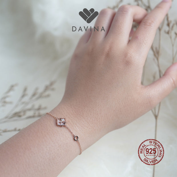 DAVINA Ladies Adiel Bracelet Rose Gold Color Sterling Silver 925