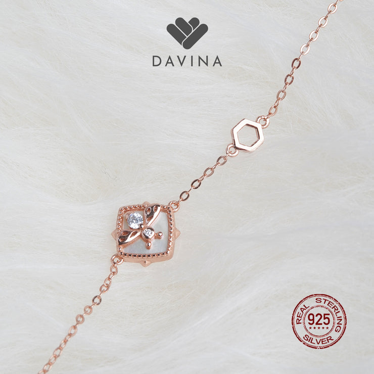 DAVINA Ladies Adiel Bracelet Rose Gold Color Sterling Silver 925