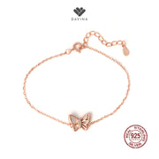 Davina Ladies Effie Bracelet Rose Gold Color Sterling Silver 925