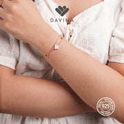 DAVINA Ladies Vleora Bracelet Rose Gold Color S925
