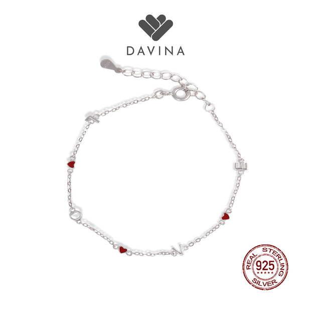 DAVINA Ladies Amoris Bracelet Sterling Silver 925