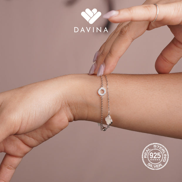 DAVINA Ladies Vleora Bracelet Silver Color S925