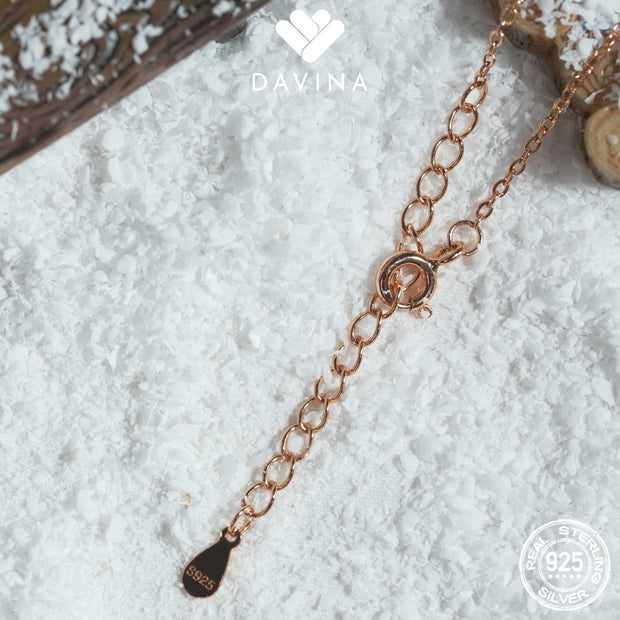 DAVINA Ladies Axelle Bracelet Rose Gold Color Sterling Silver 925
